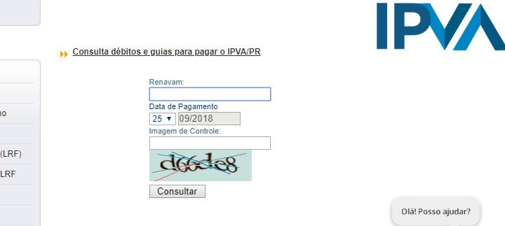 Pagamento do IPVA DETRAN PR